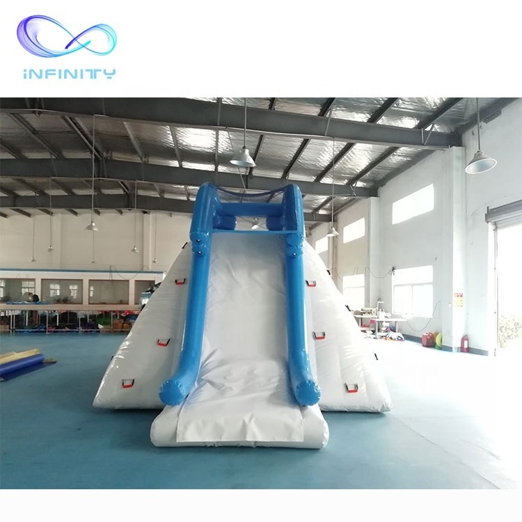 Factory Commercial Lake Inflatable iceberg towable iceberg water slide inflatable water toys for sea