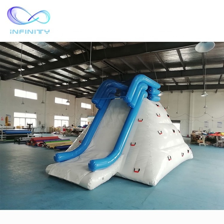 Factory Commercial Lake Inflatable iceberg towable iceberg water slide inflatable water toys for sea