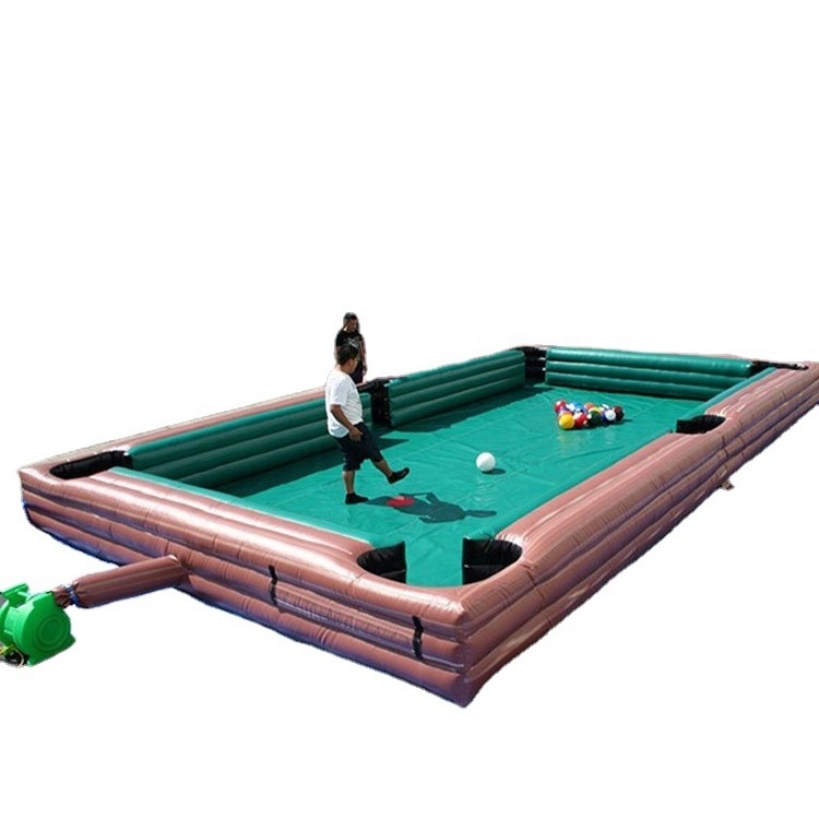 hot-selling inflatable pool ball table snooker soccer games play inflatable football snooker pool table for sale