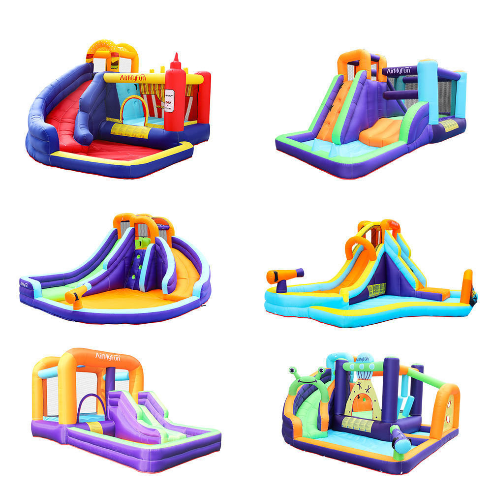 Rainbow Bounce House Pool Outdoor Inflatable Water Slide For Kid Big Cheap Price Jumper Bouncy Jump Bouncer Inflatable Castle