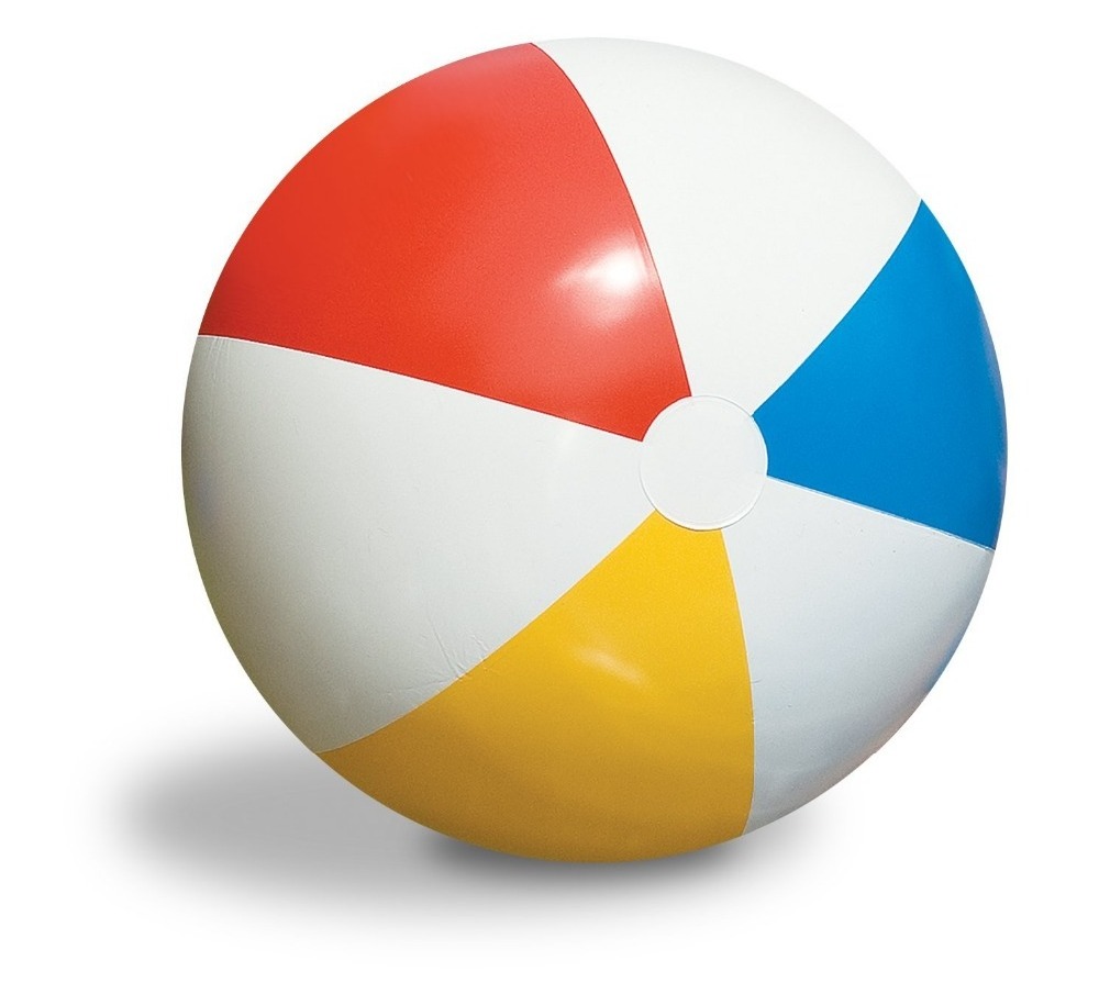 customization logo size cheap rainbow party play inflatable beach ball for pool