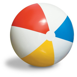 customization logo size cheap rainbow party play inflatable beach ball for pool