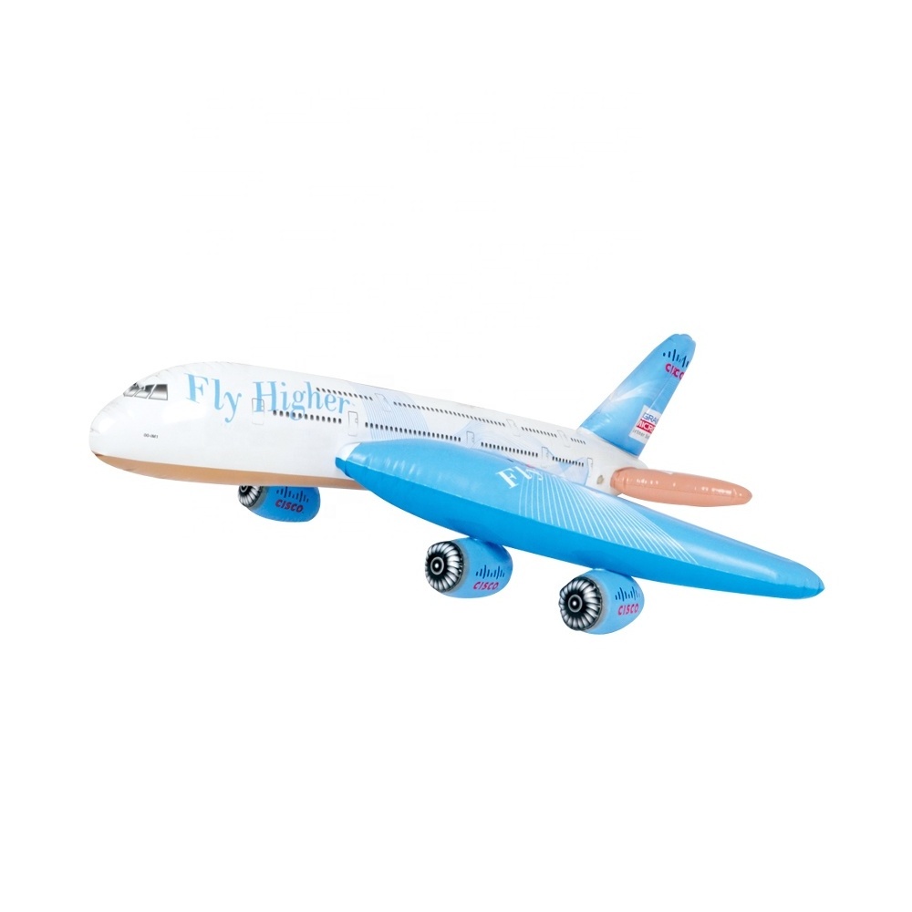 NEW INFLATABLE PLANE AEROPLANE AIRPLANE AIRLINES INFLATABLE PLASTIC PLANE TOY.