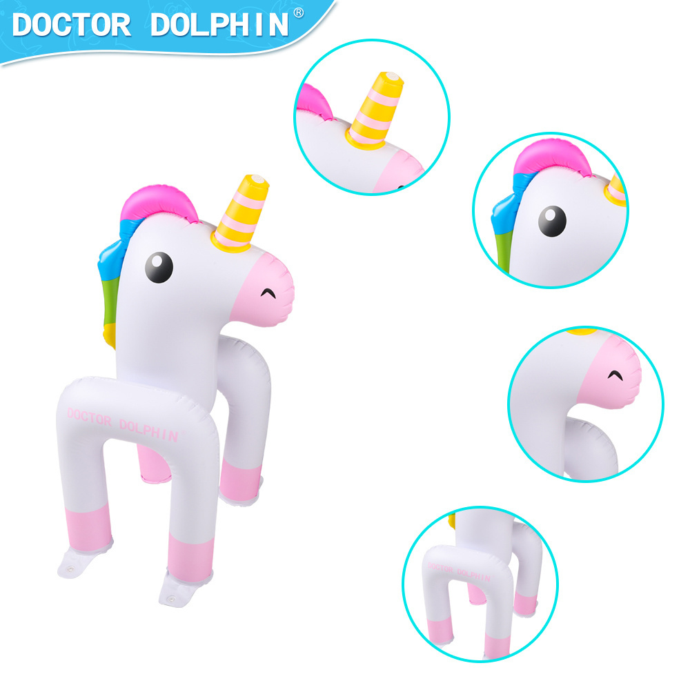 Customized Best Price Hot Sale Duty Vinyl Pool Costume Unicorn Toys Inflatable Sprinkler