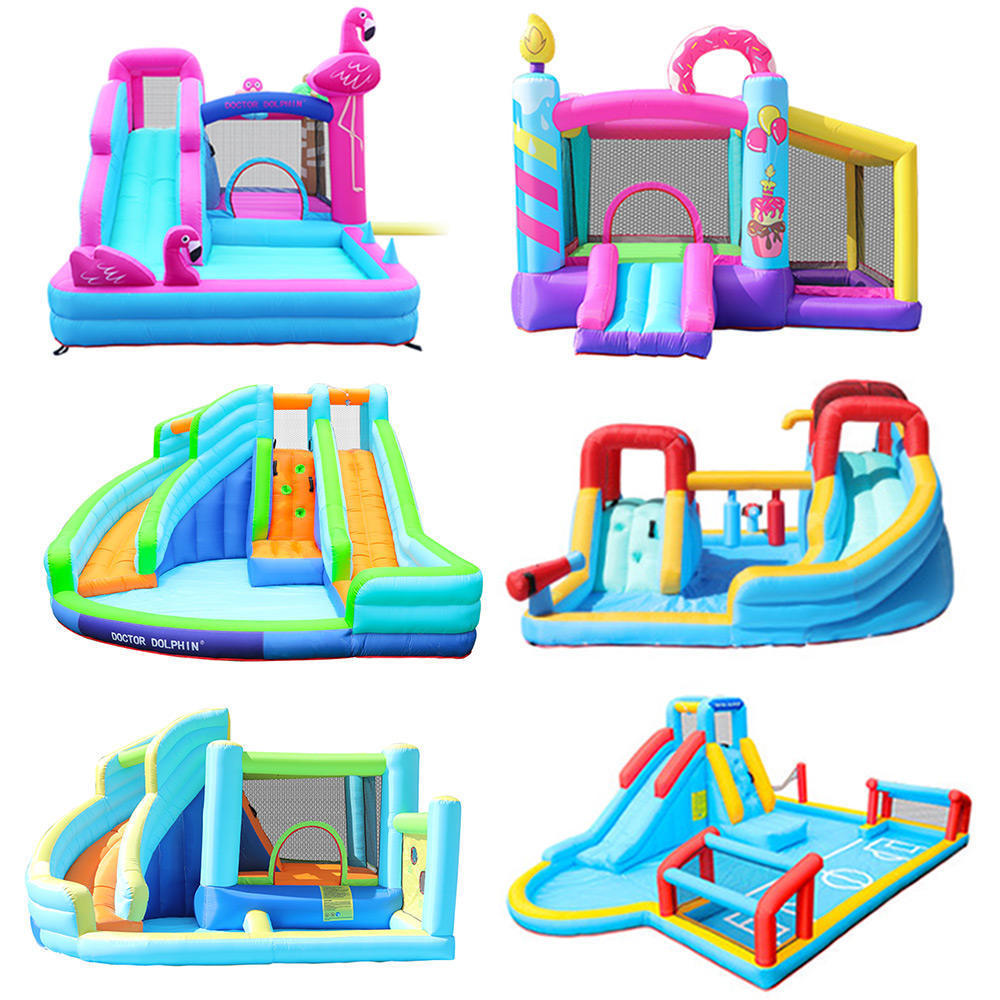 Rainbow Bounce House Pool Outdoor Inflatable Water Slide For Kid Big Cheap Price Jumper Bouncy Jump Bouncer Inflatable Castle