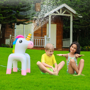 Customized Best Price Hot Sale Duty Vinyl Pool Costume Unicorn Toys Inflatable Sprinkler