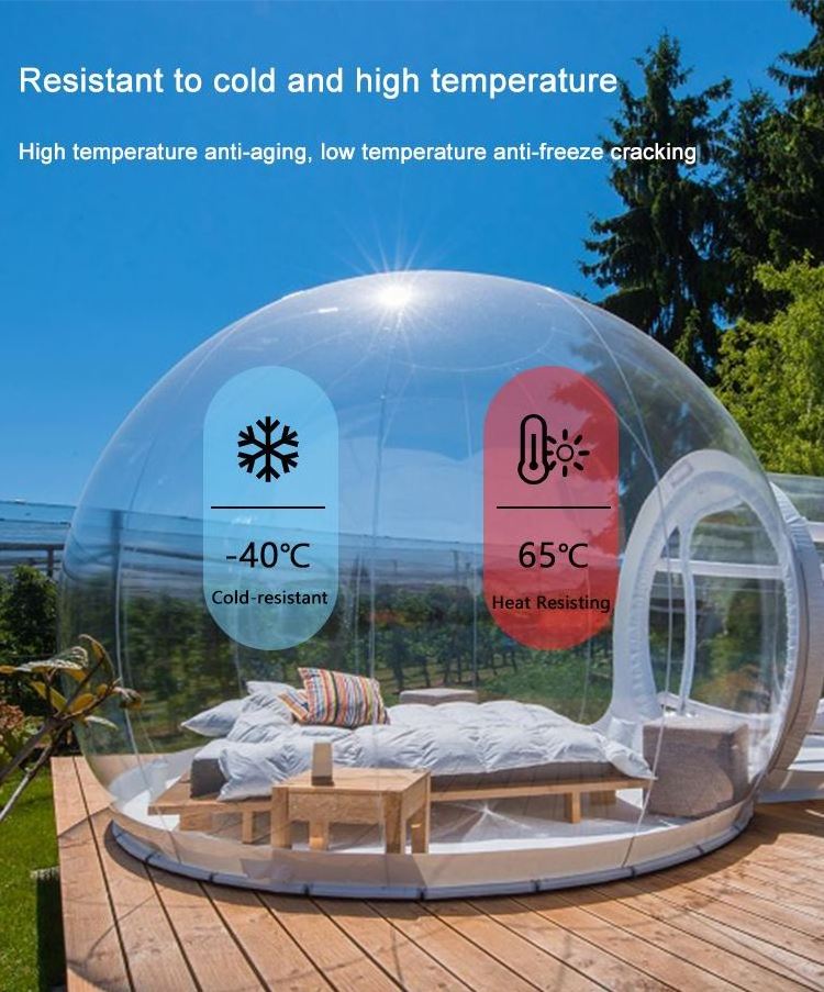 Outdoor 360 Degree New Glamping Igloo Garden Lodge Hotels Shelter Clear Inflatable Bubble Advertising Dome Tent