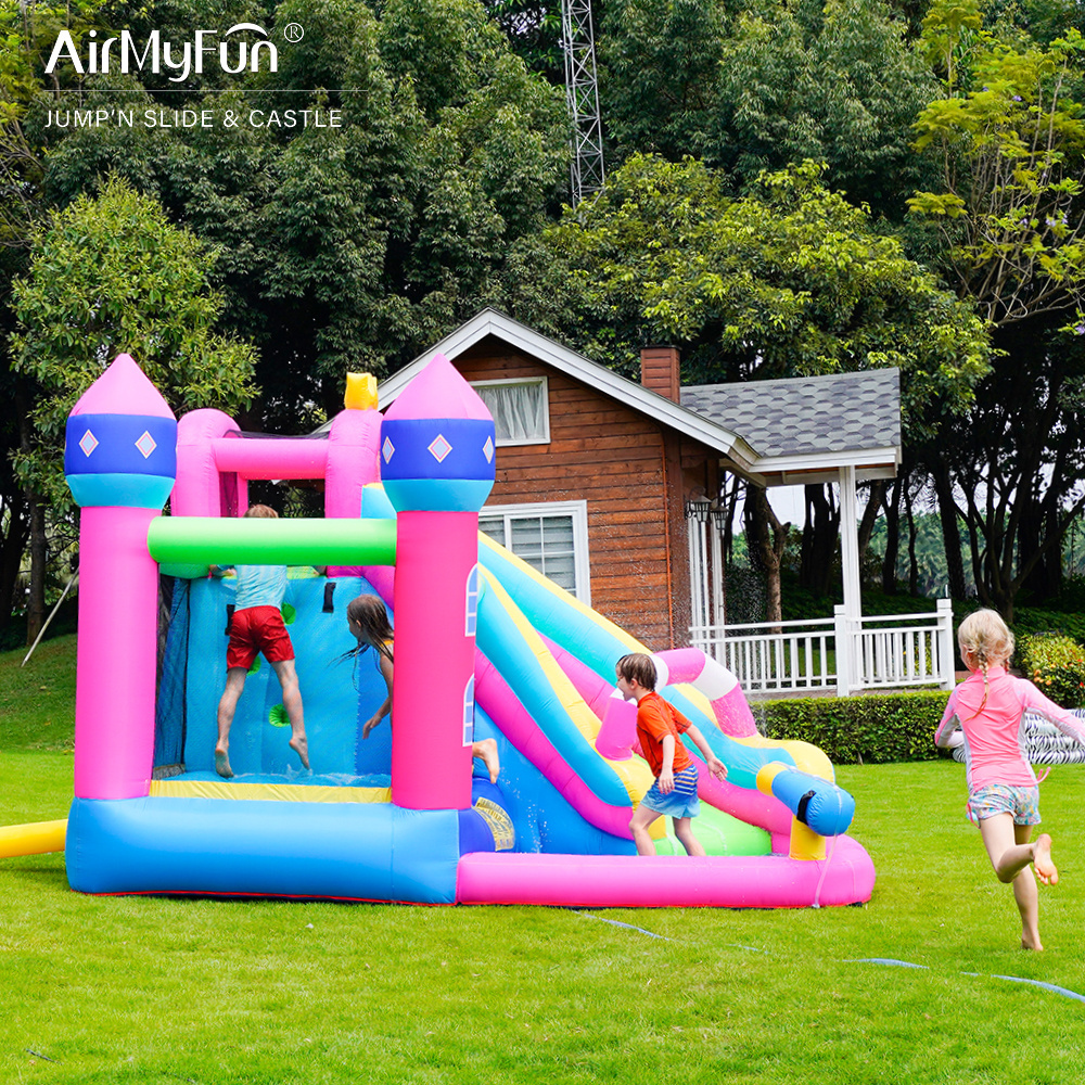 Commercial Outdoor Inflatable Bouncer Castle Crocodile Super Jumping House Combo with Pool Slide