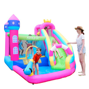 Airmyfun Factory Hot Sale Bounce Cheap Jumping Bed Princess Children Bouncy Castle with Slide