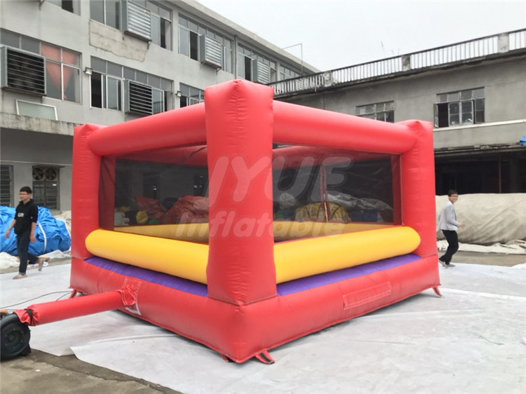 Interactive Sport Game Kids Inflatable Boxing Ring With Wrestling Mat