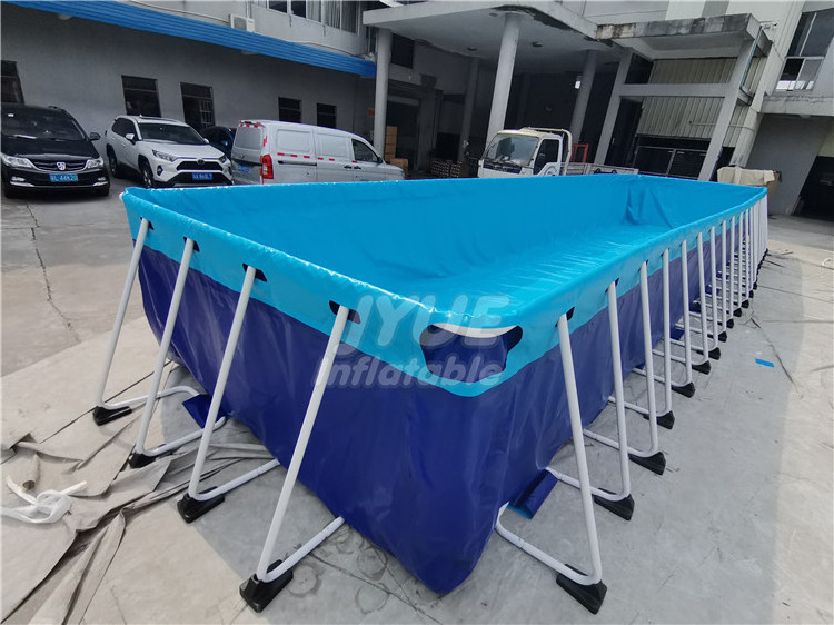 Folding Steel Frame Swimming Pool/Outdoor Easily Assembled Metal Swimming Pool For Sale