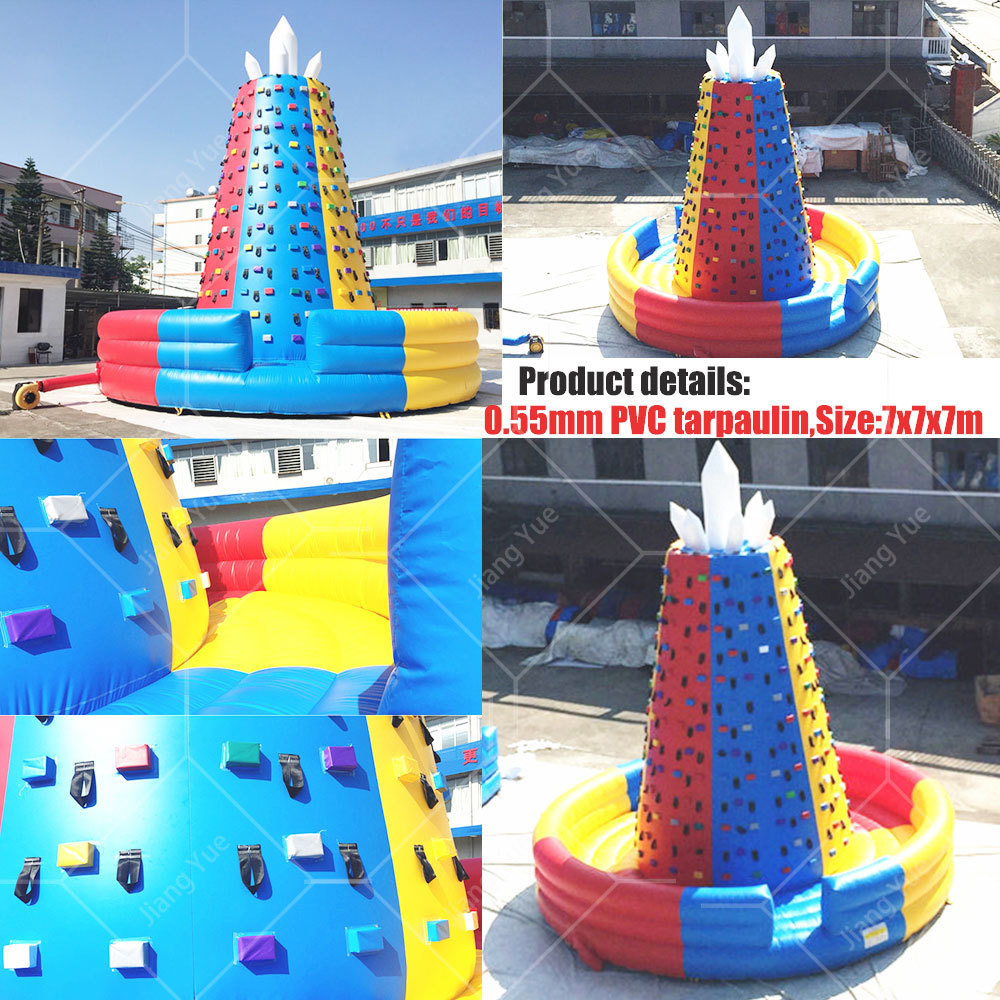 Most Popular Portable Used Kids And Adults Inflatable Rock Climbing Wall For Sale