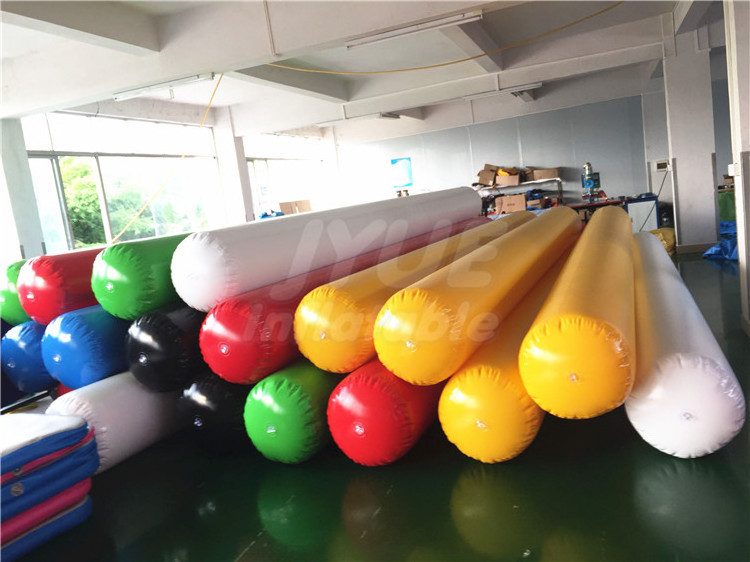 Inflatable Water Swim Marker Buoy For Water Event / 4M Inflatable Long Tube Buoys Sale