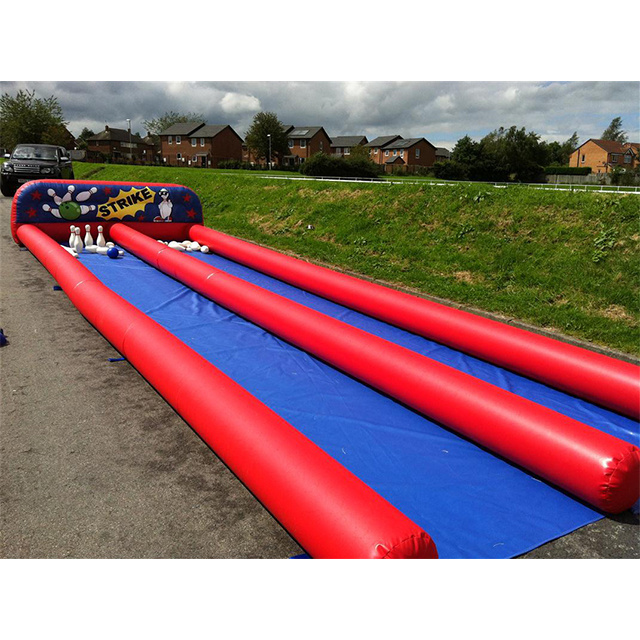 Outdoor Sport Game Inflatable 10 pin Bowling Alley,Inflatable Bowling Shooting Sports For Sale