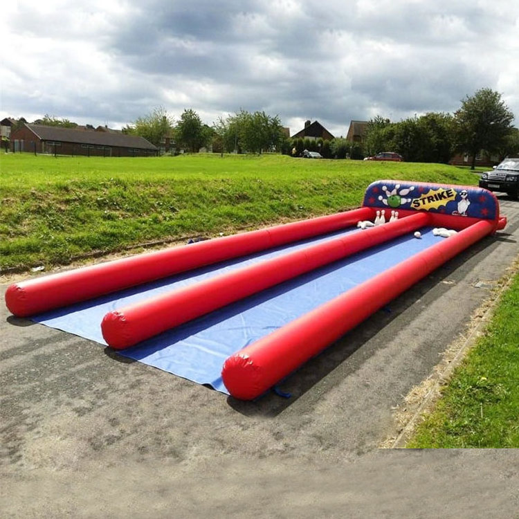 Outdoor Sport Game Inflatable 10 pin Bowling Alley,Inflatable Bowling Shooting Sports For Sale