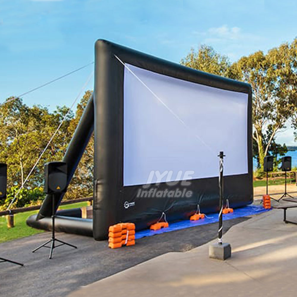 Outdoor Air Sealed Inflatable Floating Movie Screen For Swimming Pool