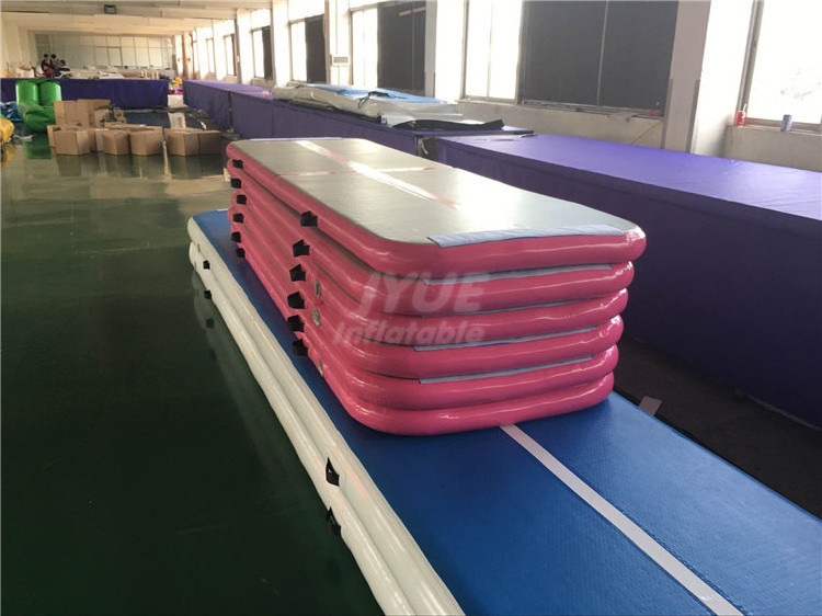 10ft/13ft/16ft/20ft/27ft  New Design Inflatable Tumbling Mat Electric Air Pump Gymnastics Air Track From Airtrack Factory