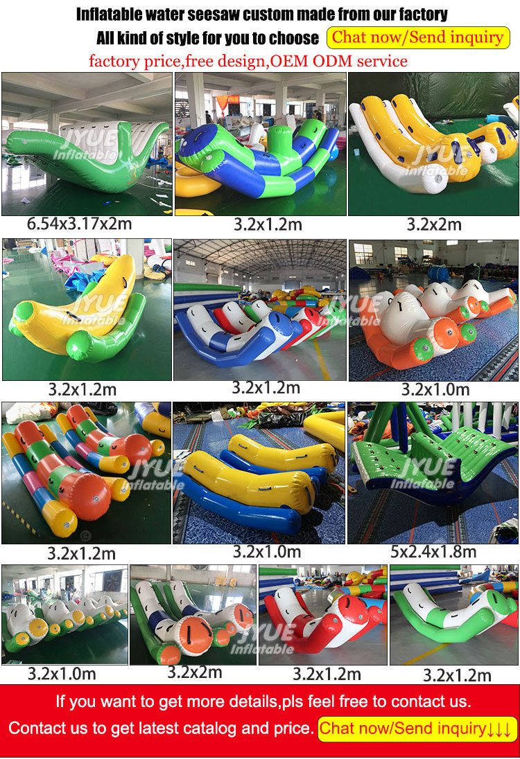 Water Play Equipment Air Seesaw Inflatable Water Teeterboard Totter With Air Pump