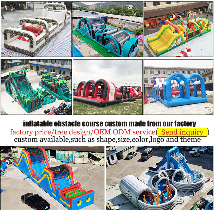 Team Building Games Inflatable Obstacle Course Challenge Inflatable Party Games For Adults