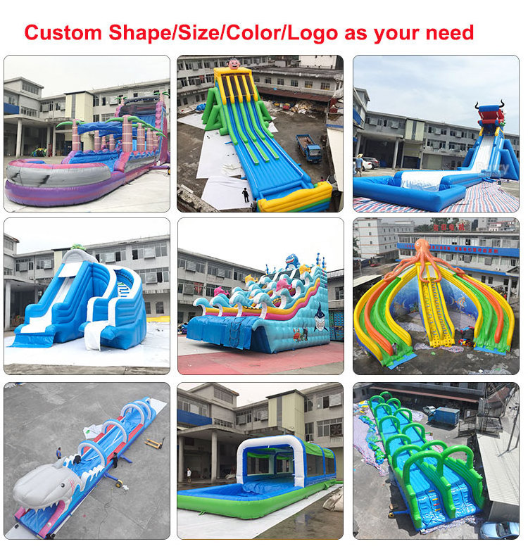 Commercial Inflatable Palm Tree Water Slide Toboganes Inflables Acuaticos Big Water Slides For Sale venta de juegos inflables