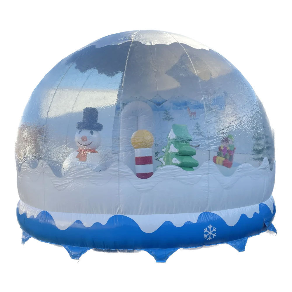 Christmas Night Family Event Outdoor Inflatable Bubble Globe Inflatable Christmas Igloo For Decoration