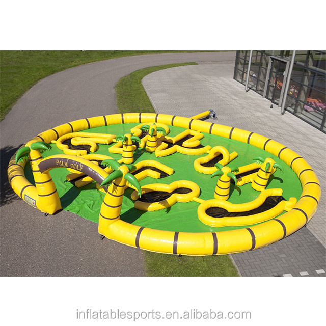 Inflatable Mini Golf Game Funny Inflatable Golf Course Inflatable Golf Arena For Sale