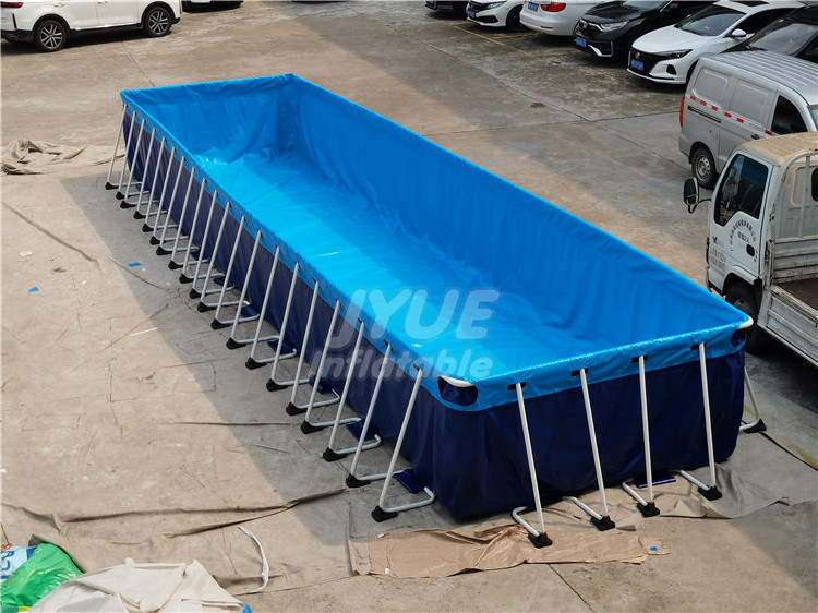 Folding Steel Frame Swimming Pool/Outdoor Easily Assembled Metal Swimming Pool For Sale