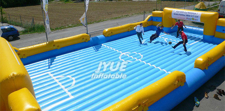 Customized Outdoor Portable Slippery Inflatable Soap Football Soccer Filed Court Arena