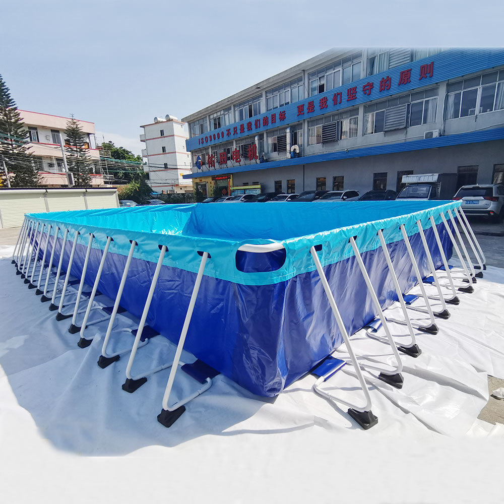 Folding Steel Frame Swimming Pool/Outdoor Easily Assembled Metal Swimming Pool For Sale