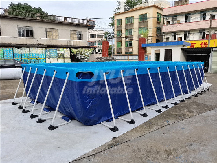 Folding Steel Frame Swimming Pool/Outdoor Easily Assembled Metal Swimming Pool For Sale