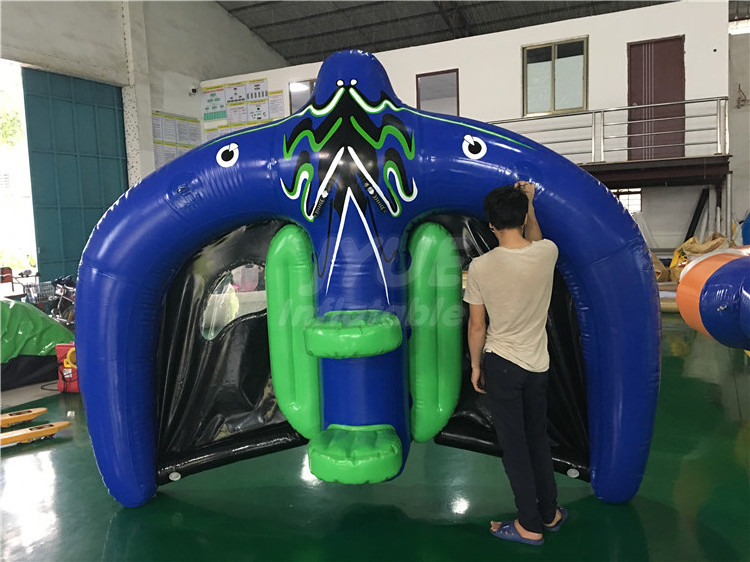 Kite Tube Inflatable Towable Water Sports Inflatable Flying Manta Ray For Water Game