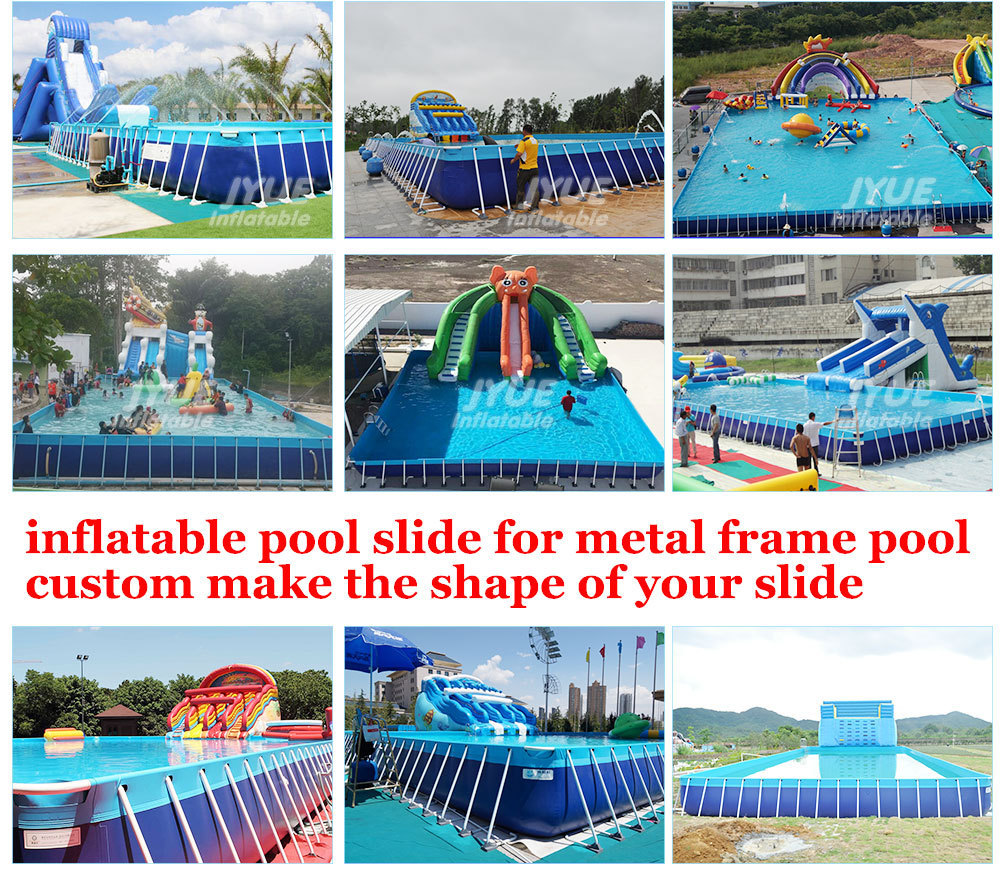 Mini Size Frog Inflatable Pool Slide For Inground Swimming Pools