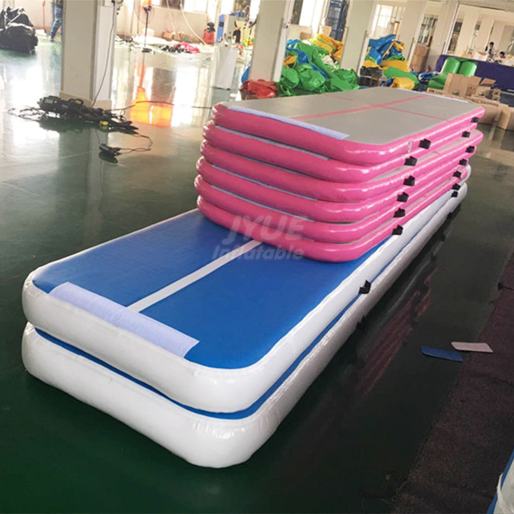 10ft/13ft/16ft/20ft/27ft  New Design Inflatable Tumbling Mat Electric Air Pump Gymnastics Air Track From Airtrack Factory