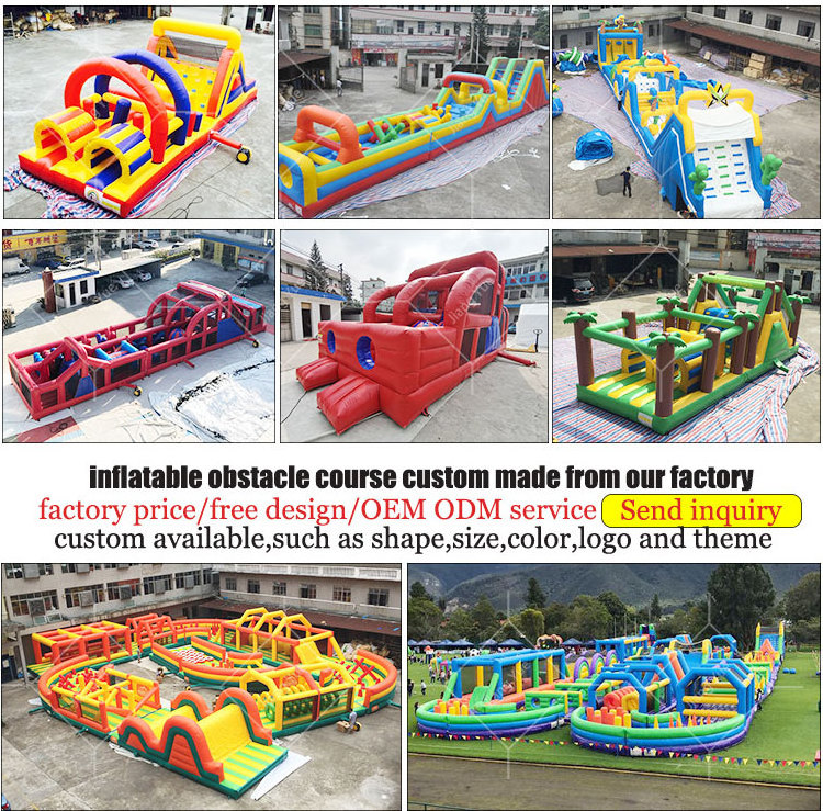 Team Building Games Inflatable Obstacle Course Challenge Inflatable Party Games For Adults