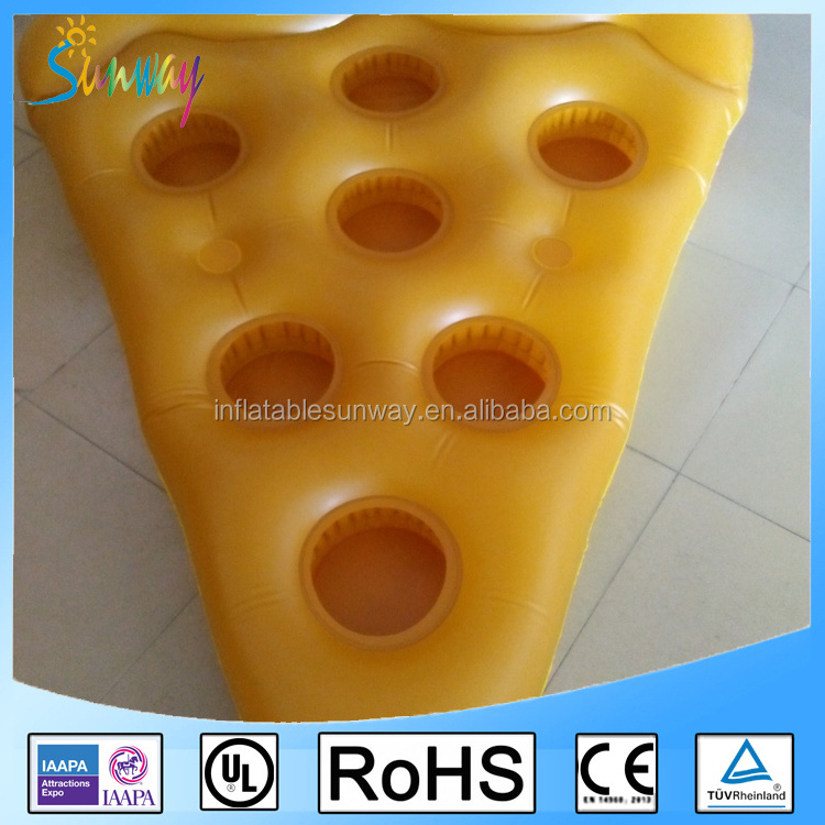 SUNWAY2016 Inflatable Pizza Raft Floating, Swimming Pool Float Raft