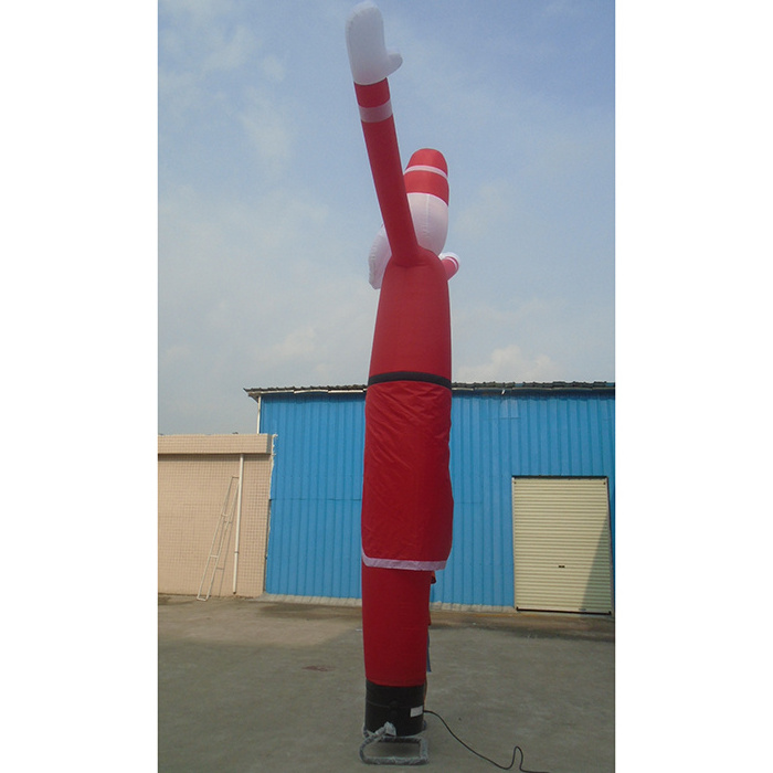 customized inflatable christmas air dancer santa sky dancer balloon