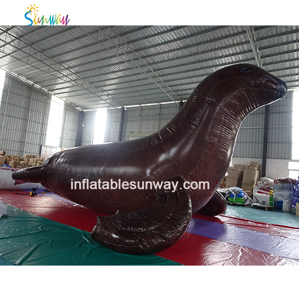 Outdoor activity party advertising vividly inflatable sea lion model balloon water float inflatable display sea dog lions