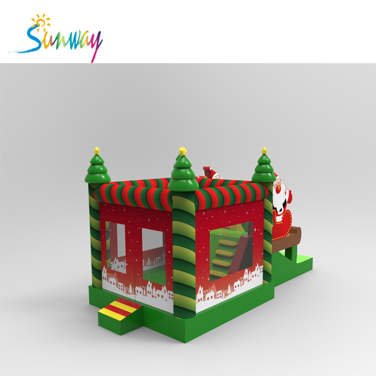 Holiday Inflatable Christmas Combo Games Festival Bounce House Slide Jumping House for Christmas