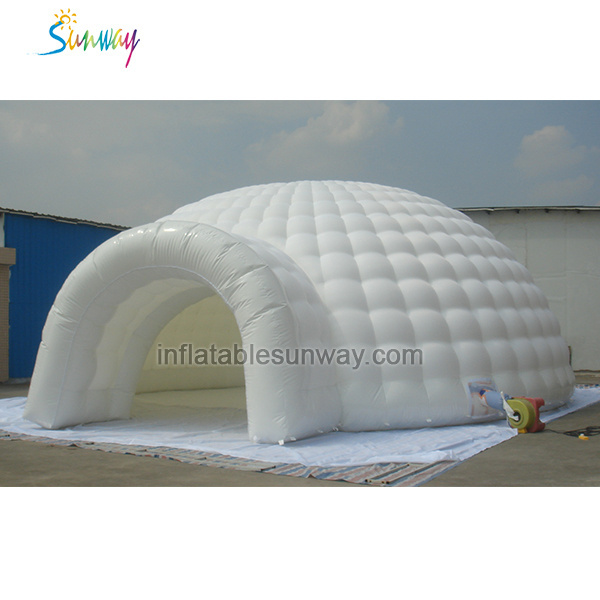 White air beam inflatable igloo dome tent wholesale nightclub inflatable advertising tent sealed marquee igloo for outdoor event