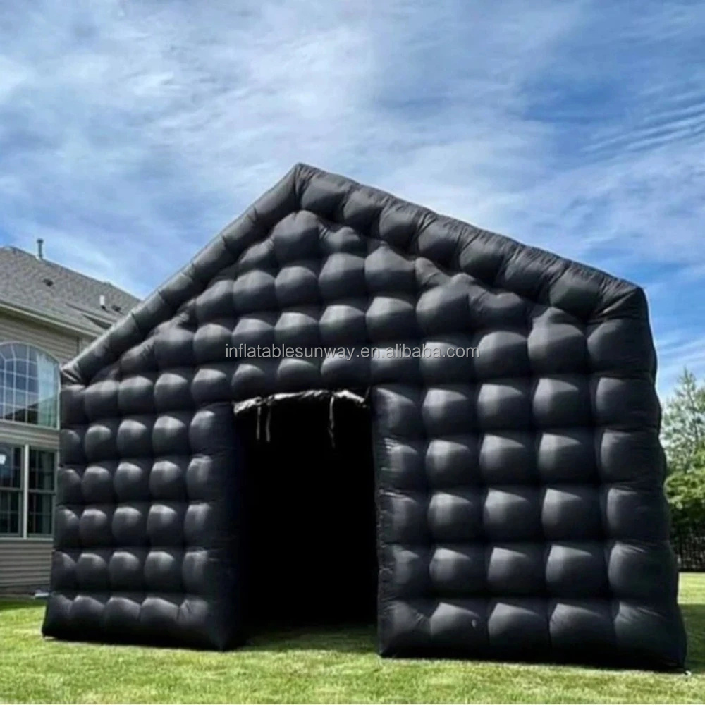 Customizable size Disco tent Black Cube Blow Up Bar Tent Inflatable Nightclub Portable Inflatable Party Tent inflatable club