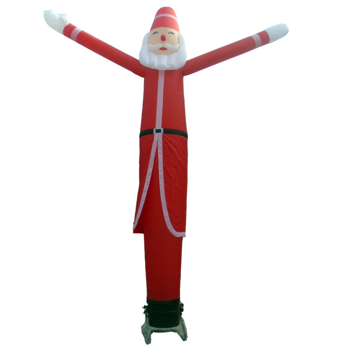 customized inflatable christmas air dancer santa sky dancer balloon