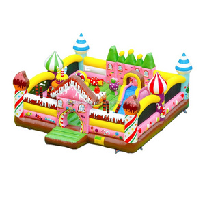 Sunway Hot Sale Commercial Inflatable Mosque Jumping Castle Giant Inflatable Candy House Bouncer Lovely Bouncy Castle for kids