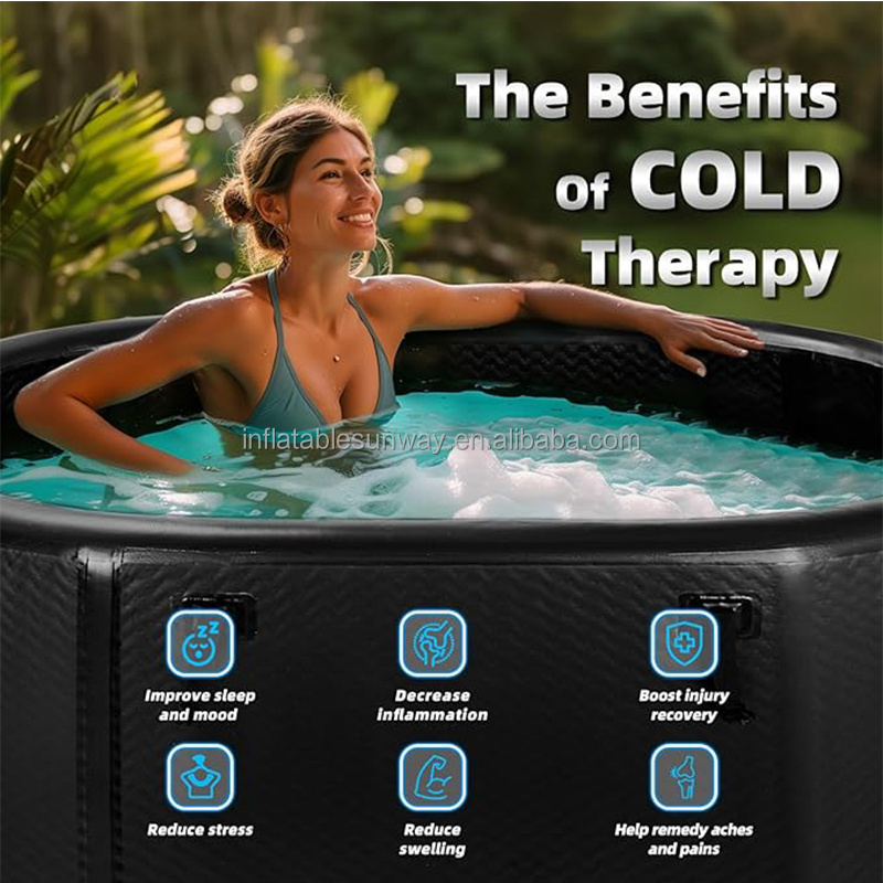 Cold Plunge Tub, XL Size Ice Bath Tub, Portable Water Chiller Compatible Indoor and Outdoor Ice Tub for Recovery