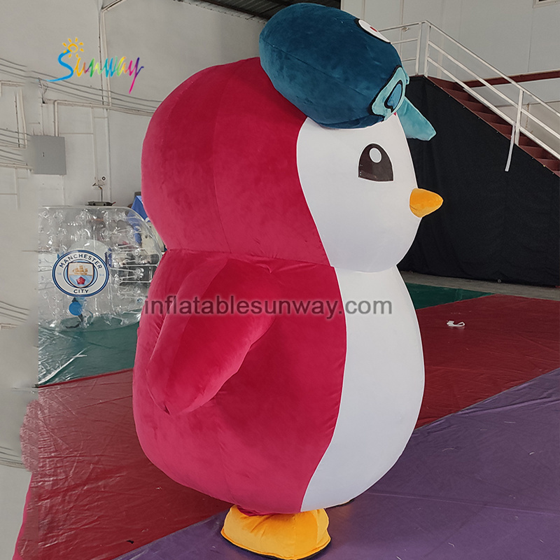 High Quality Inflatable cartoon Mascot giant inflatable fur penguin for sale advertising inflatable