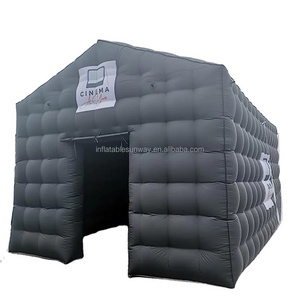 Customizable size Disco tent Black Cube Blow Up Bar Tent Inflatable Nightclub Portable Inflatable Party Tent inflatable club