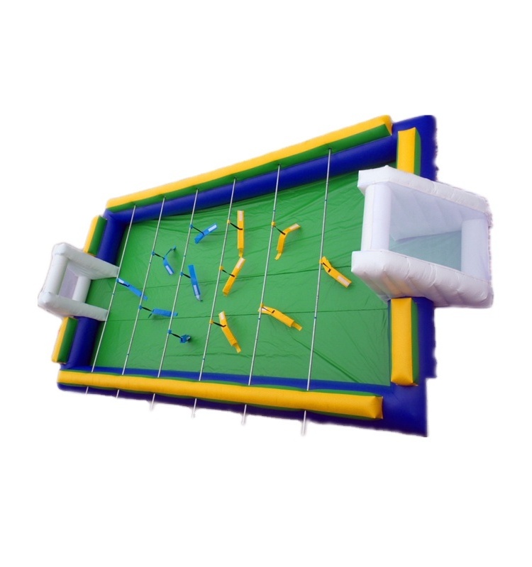 hot sale outdoor sports equipment new mini inflatable soccer field inflatable football field/court/pitch with floor mat