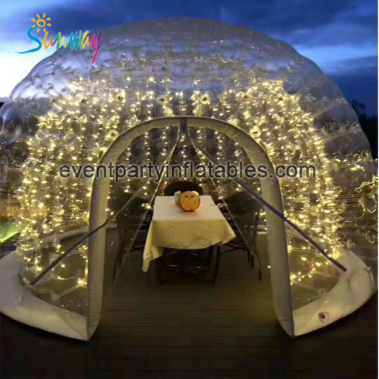 Wholesale PVC transparent kids party restaurant pop up waterproof igloo event bubble dome house  tent