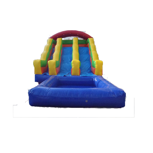 inflatable slide, inflatable jumping slide with swimming pool, inflatable bouncy games for outdoor activity