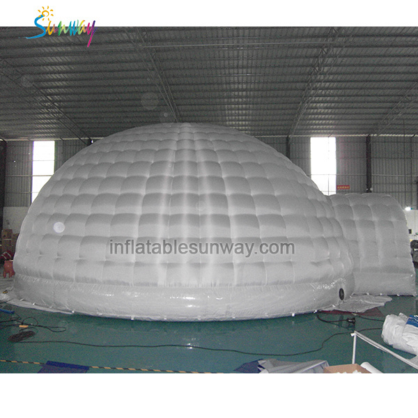 White air beam inflatable igloo dome tent wholesale nightclub inflatable advertising tent sealed marquee igloo for outdoor event