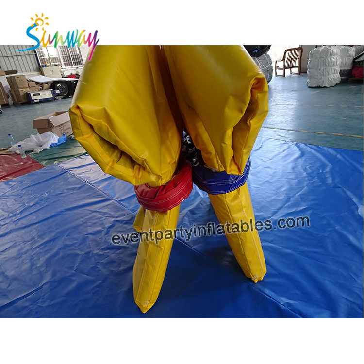 Foam padded PVC sumo wrestling suits for sport game